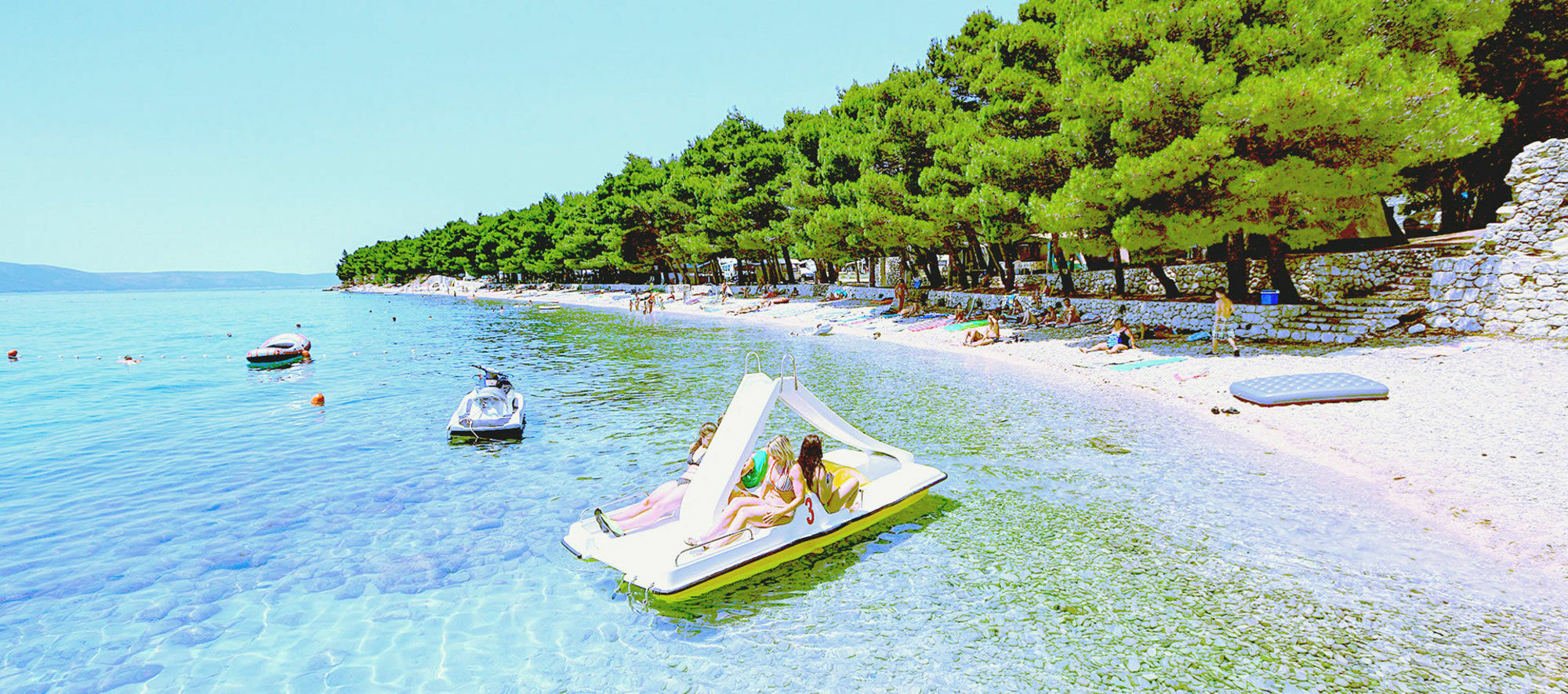 Camp Dole Zivogosce Hotel Podgora Bagian luar foto